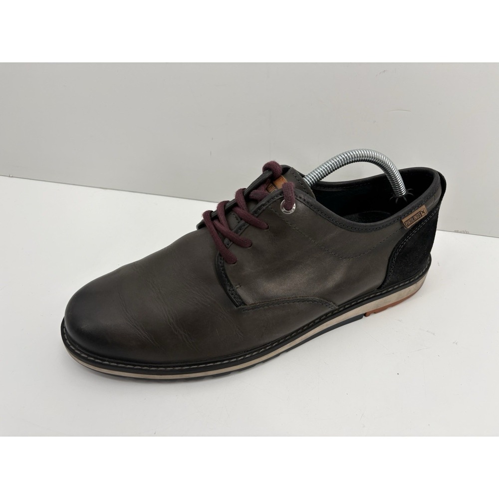 Pikolinos Berna Men's Smoke Gray Leather Oxford Shoes Sneakers EUR 43 US 9/9.5